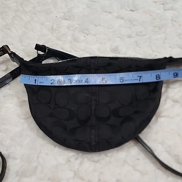 Coach Y2K Signature Mini Crossbody Swingpack Black Jacquard Bag - Picture 13 of 17